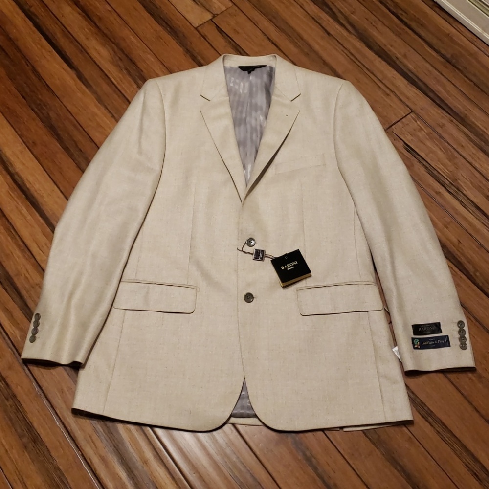 NWT BARONI COUTURE SILK & WOOL BLAZER - Picture 2 of 8